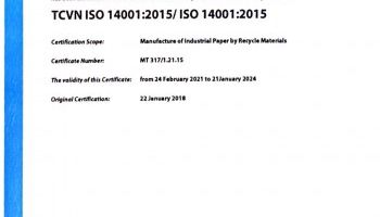 ISO 14001:2015 - HỆ THỐNG QUẢN LÝ MÔI TRƯỜNG