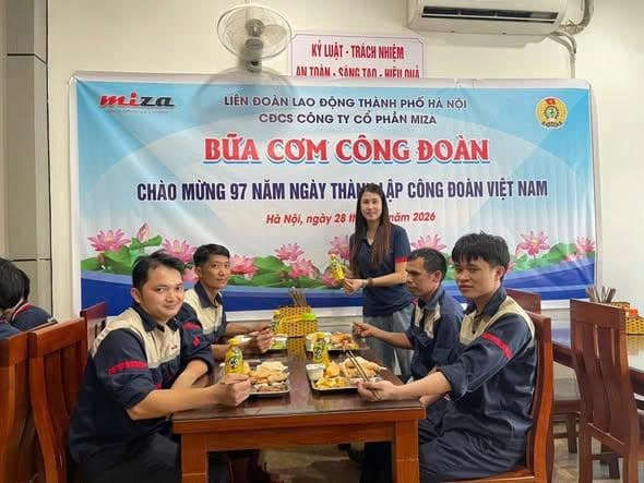 BỮA CƠM CÔNG ĐOÀN – GẮN KẾT YÊU THƯƠNG, LAN TỎA GIÁ TRỊ NHÂN VĂN TẠI MIZA
