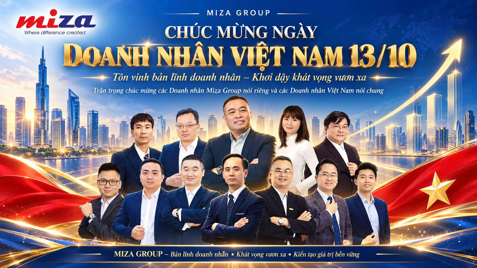 BAN TRUYỀN THÔNG MZG CHÚC MỪNG NGÀY DOANH NHÂN VIỆT NAM 13/10