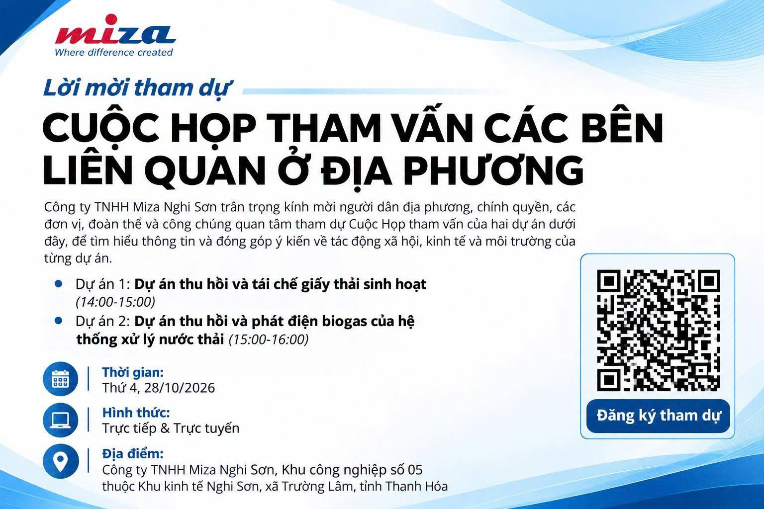 Miza tổ chức Họp tham vấn các bên liên quan ở địa phương